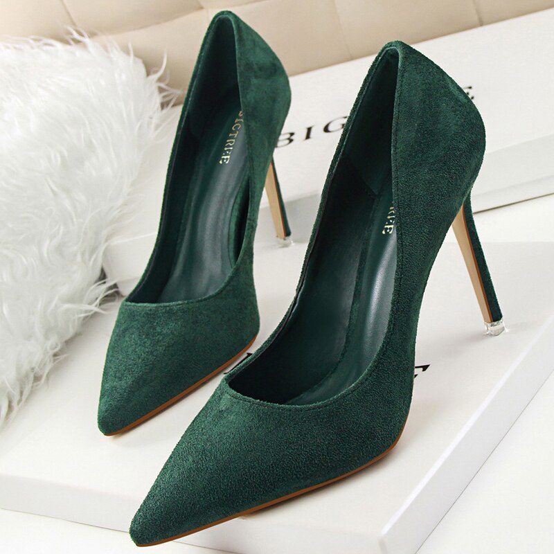 Sianks - Suede Pointed Toe Pumps