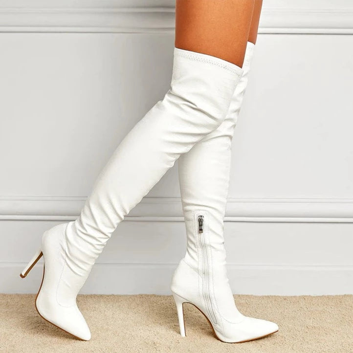 Sianks - Na Na Thigh High Stiletto Boot