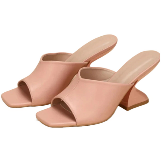 Sianks - 3in Open Toe Mule Heel