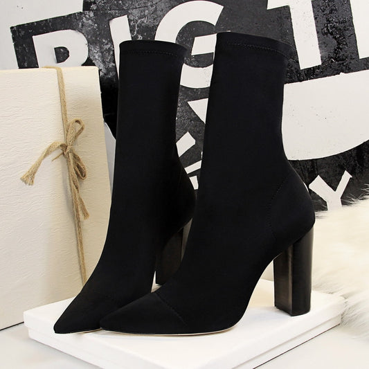 Sianks - Barcelona Wide Heel Boot